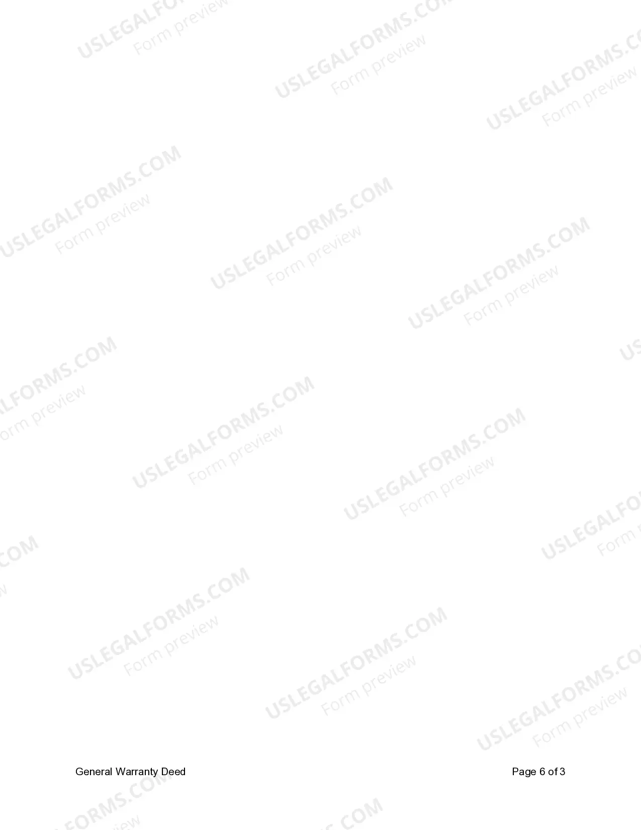 Preview General Warranty Deed - One Individual to Four Individuals with reserved Life Estate in Grantor