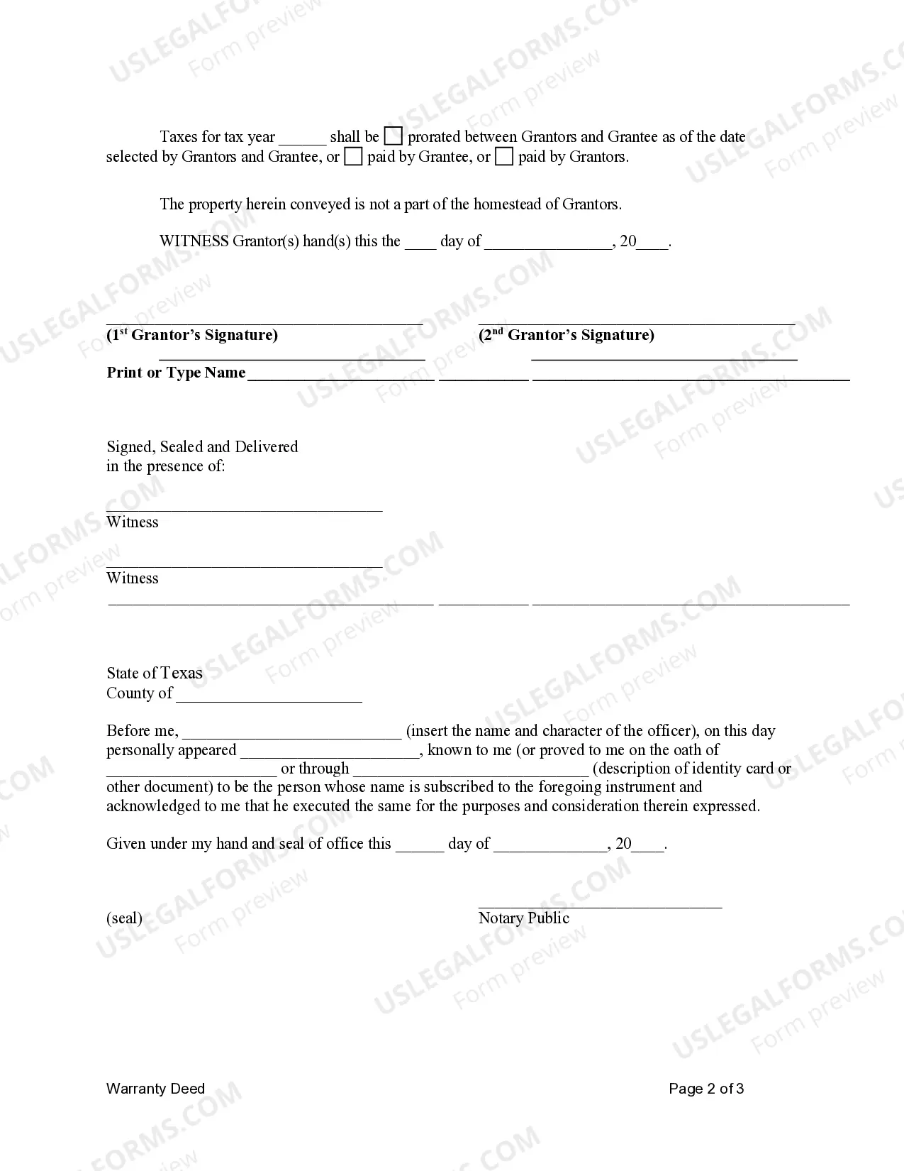Preview Warranty Deed from two Individuals to Corporation