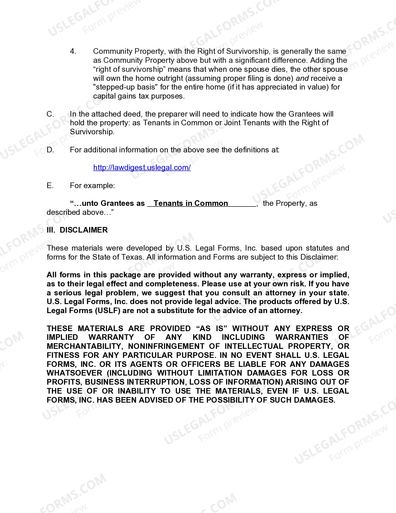 Preview Enhanced Life Estate or Lady Bird Quitclaim Deed from an Individual to three Individuals