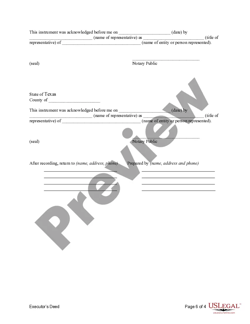 Get Executor's Deed - Three Executors to Five Beneficiaries Pursuant to Terms of Will Preview Executor's Deed - Three Executors to Five Beneficiaries Pursuant to Terms of Will