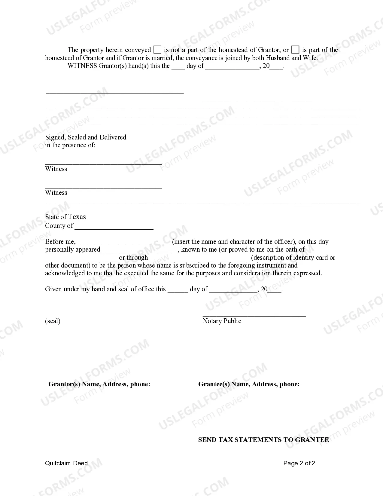 Preview Quitclaim Deed from Individual to LLC