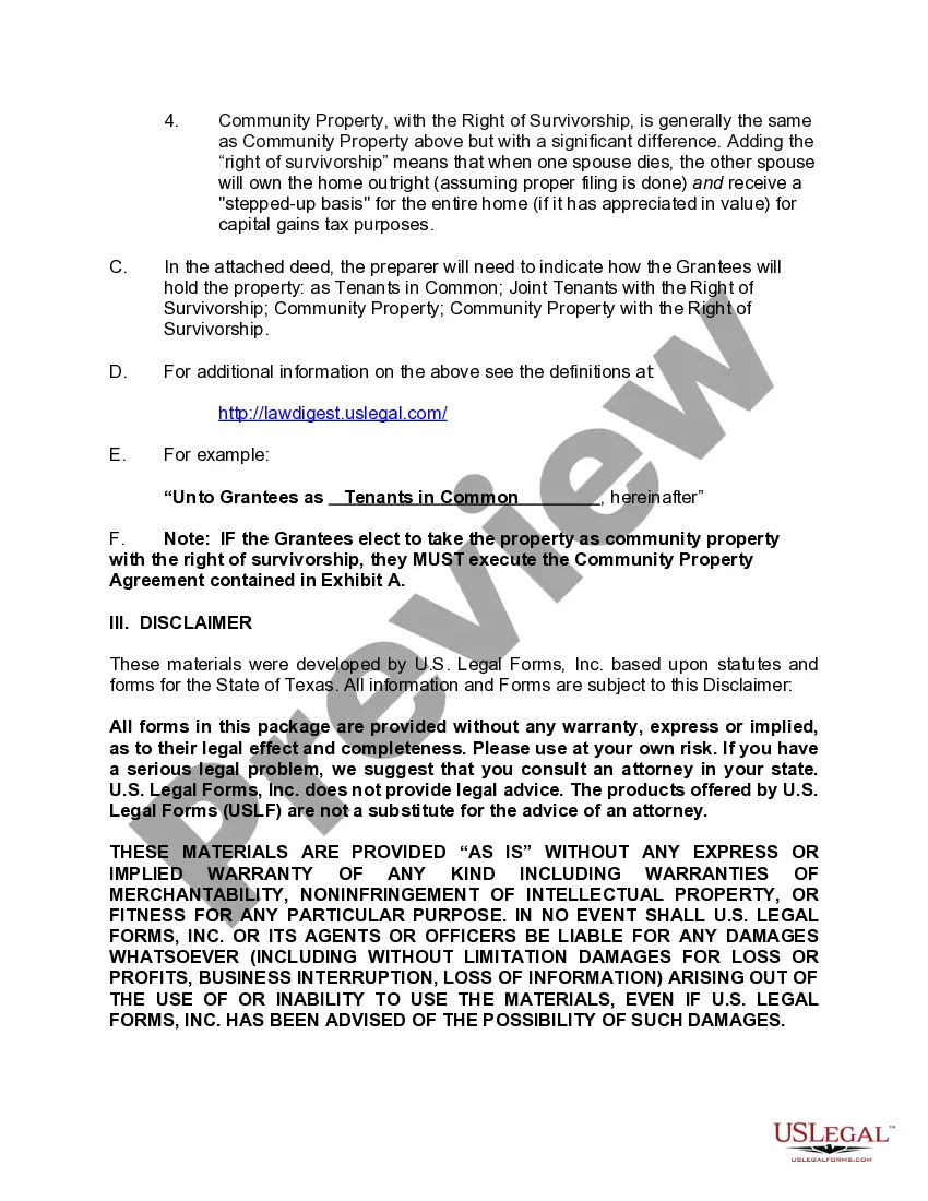 Preview General Warranty Deed from an Individual to Two Individuals with a Reserved Life Estate in Grantor