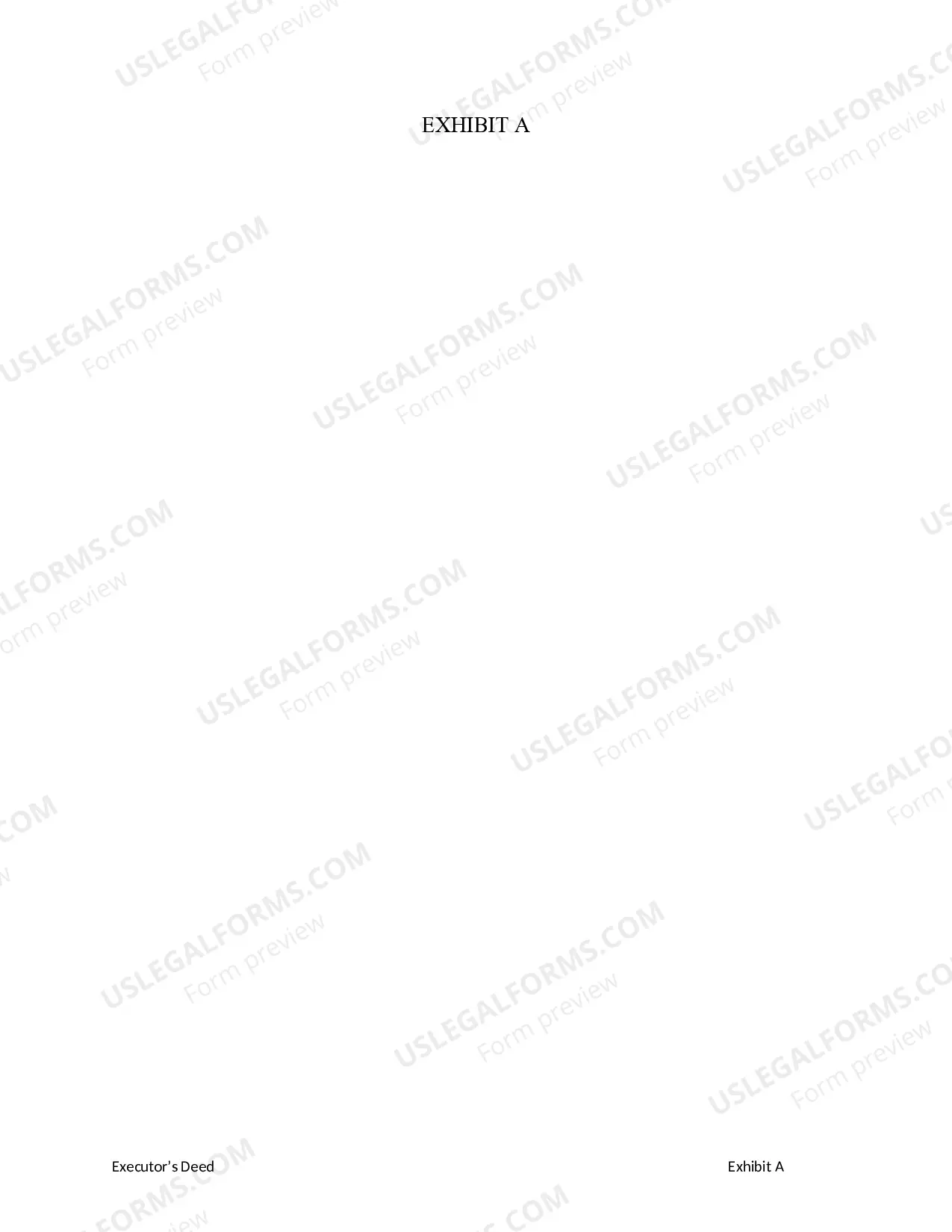 Preview Executor's Deed - Estate to Two Beneficiaries