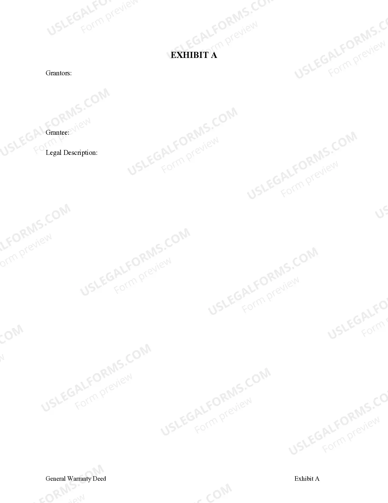 Preview General Warranty Deed Transferring Life Estate from Five Individuals to an Individual