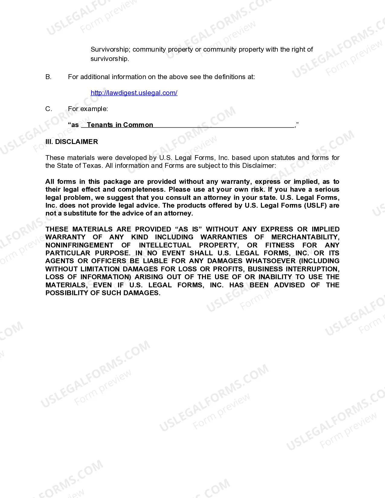 Preview General Warranty Deed from Individual to Five (5) Individuals