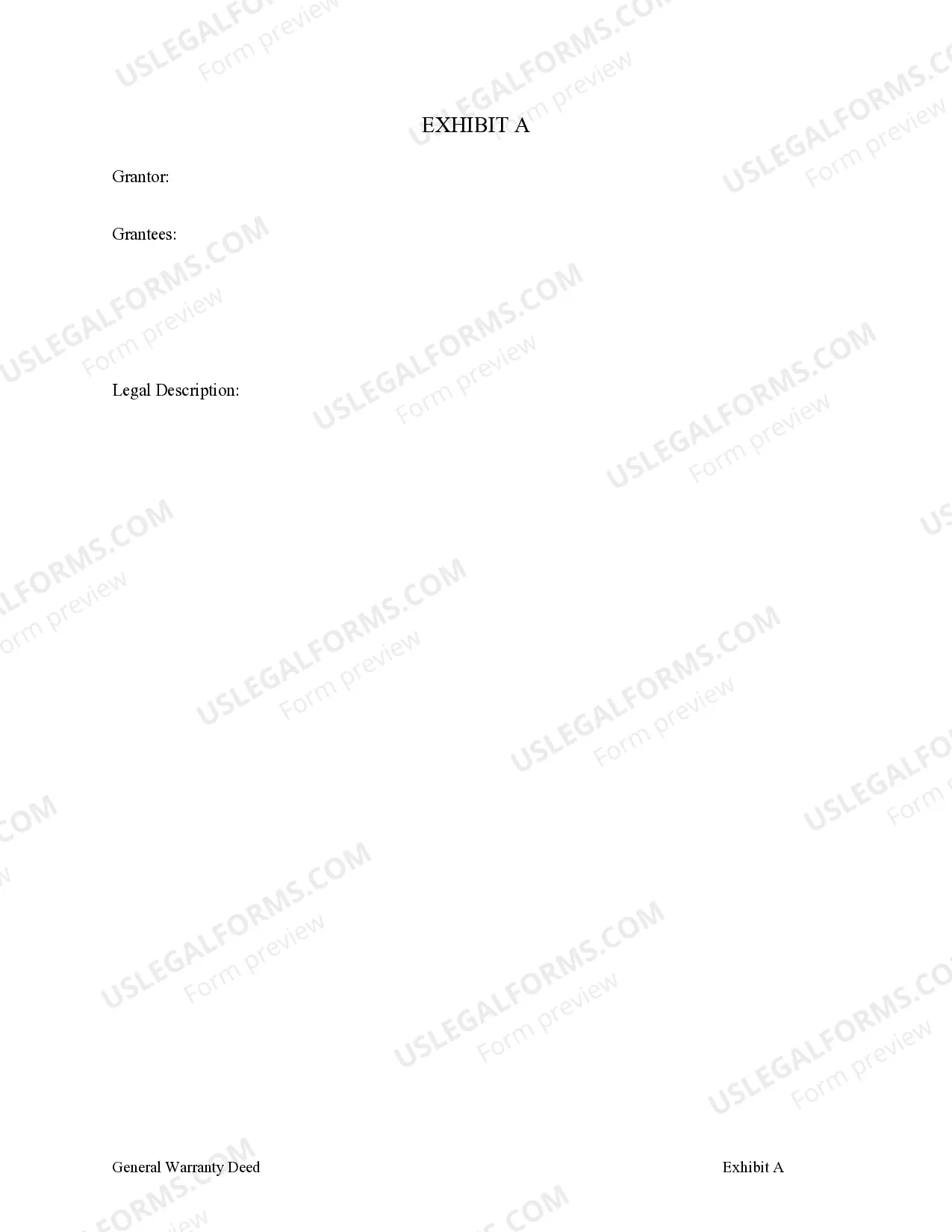 Preview General Warranty Deed from Individual to Five (5) Individuals