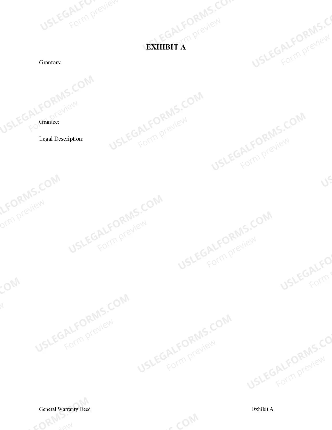 Preview General Warranty Deed Transferring Life Estate from Six Individuals to an Individual