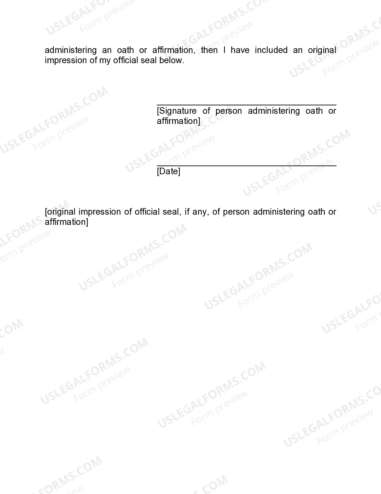 Preview Affidavit of Indigence (Appeal)