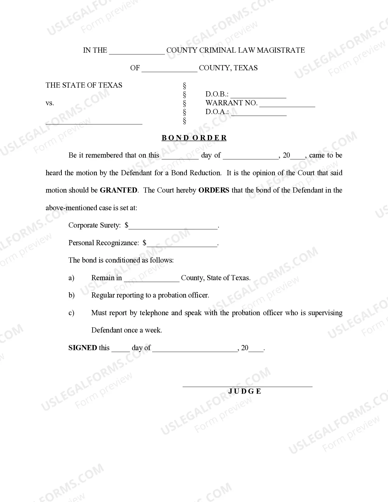 Preview Motion to Reduce Bond