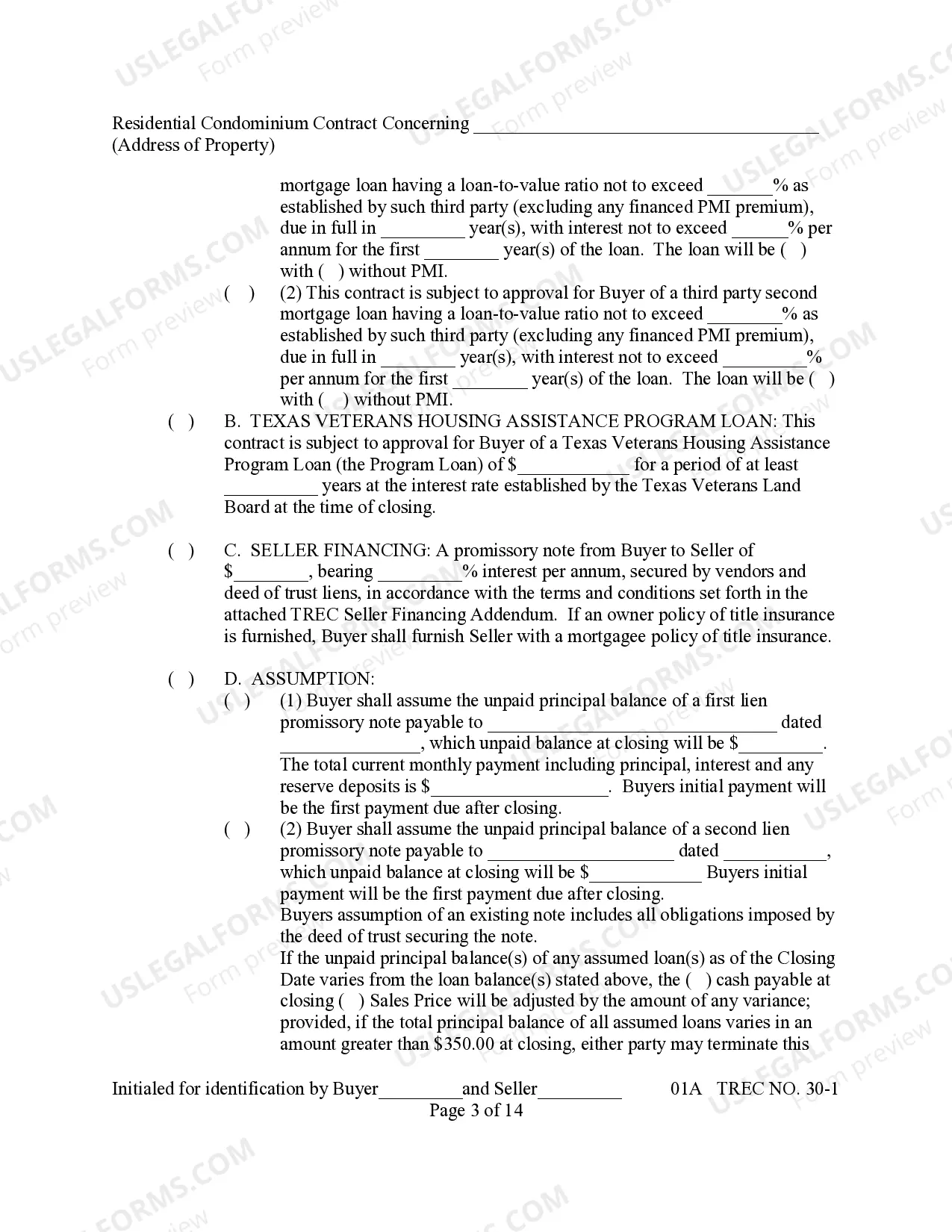 Preview Conventional or Seller Financing