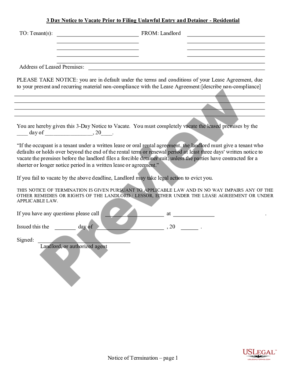 sugar-land-texas-3-day-notice-to-vacate-prior-to-filing-unlawful-entry