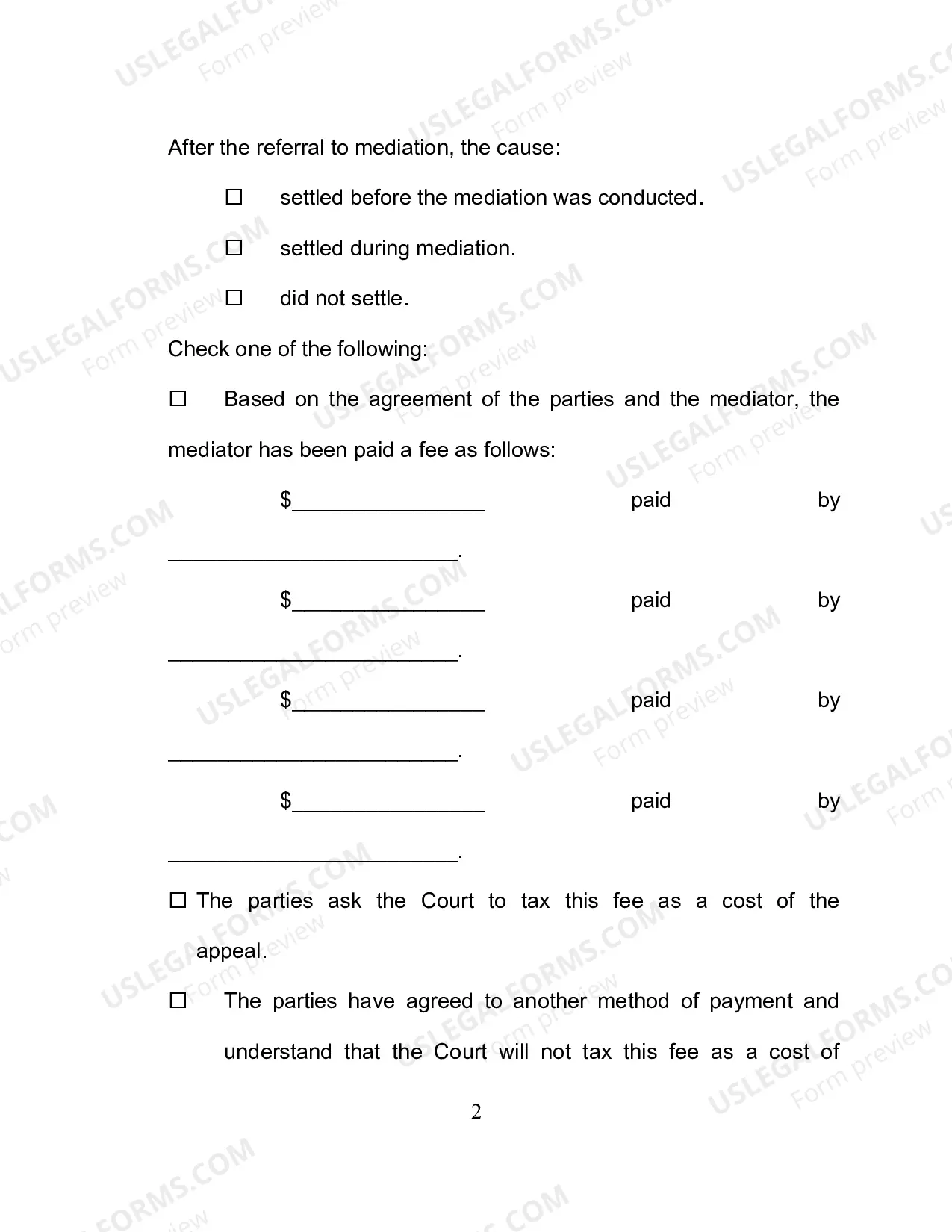 Preview Mediators Report