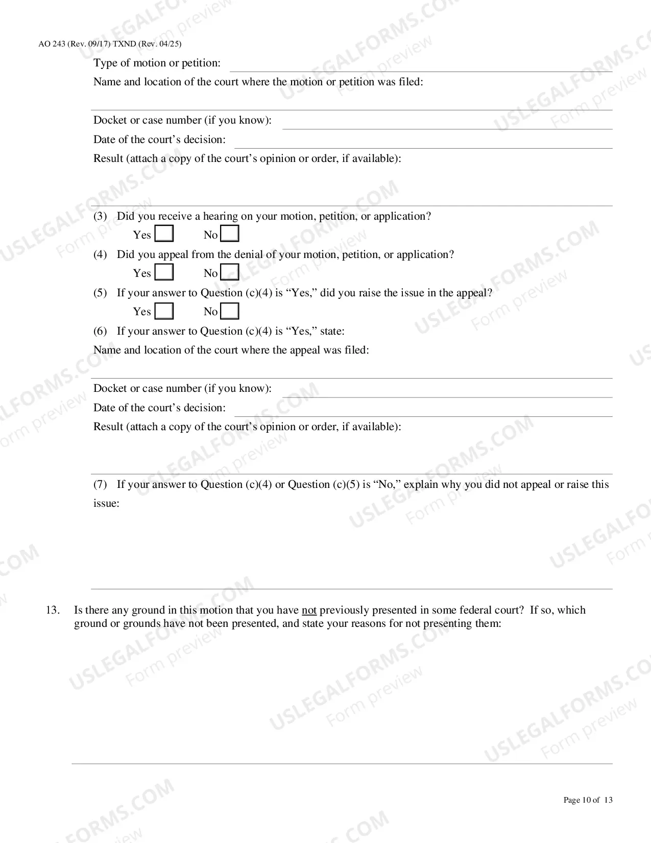 Preview Motion To Vacate, Set Aside, Or Correct Sentence, 28 U.S.C. 2255