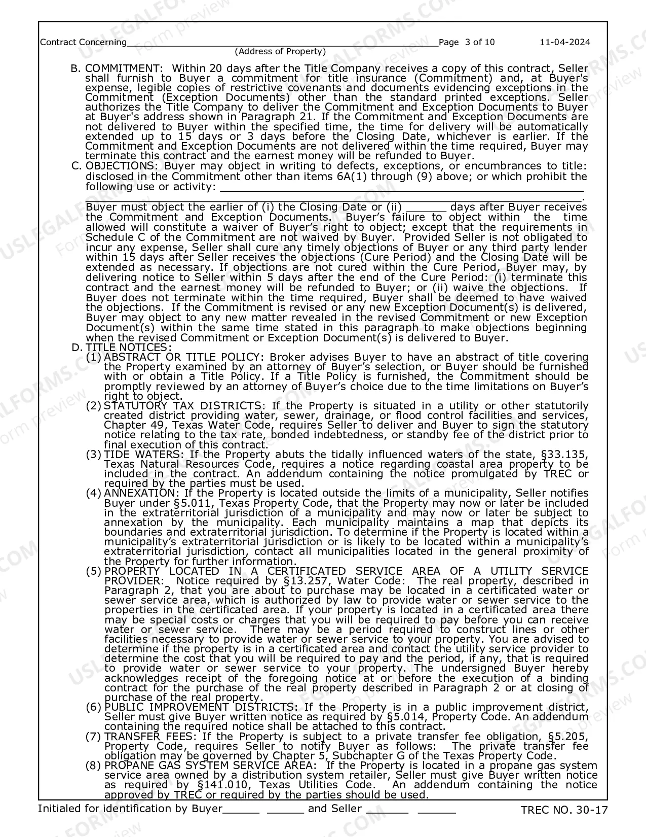 Preview Residential Condominium Contract (Resale)
