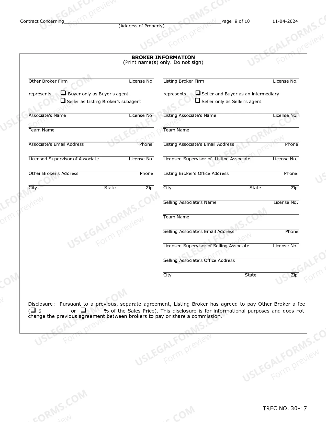 Preview Residential Condominium Contract (Resale)