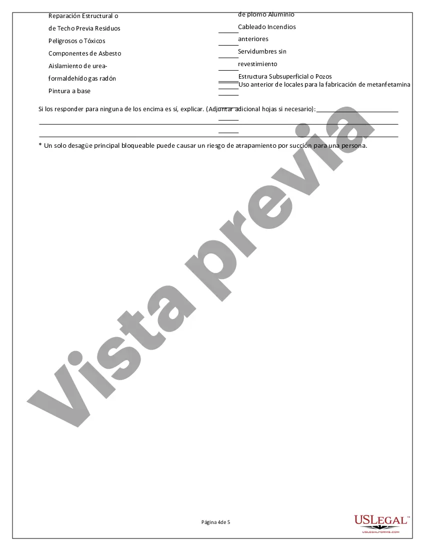 Preview Declaración de divulgación de propiedad comercial del vendedor