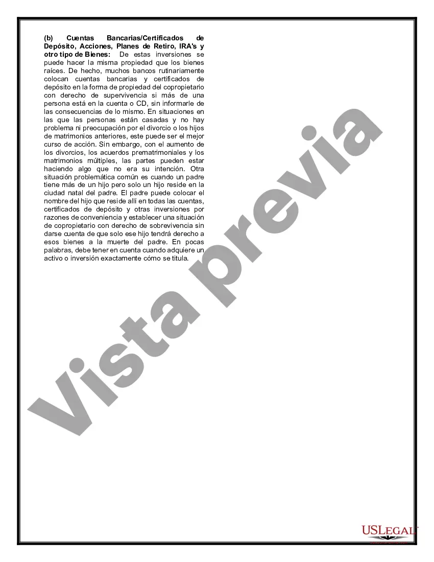 Preview Testamentos mutuos que contienen última voluntad y testamentos para personas solteras que viven juntas sin hijos