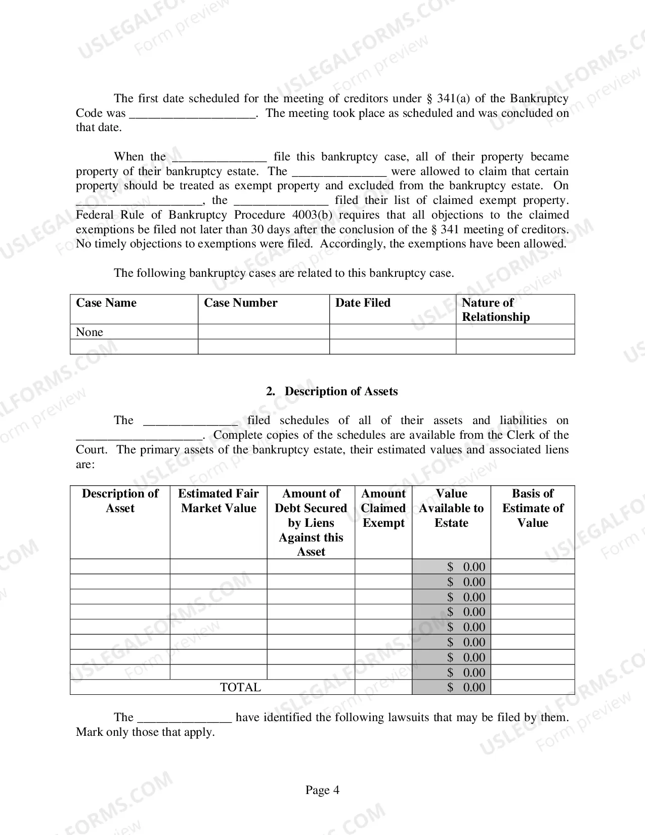 Preview Model Individual Chapter 11 Plan (modified 03/18/2016)
