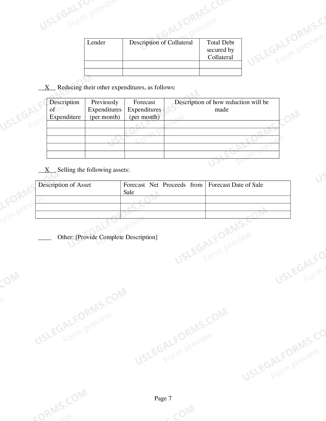 Preview Model Individual Chapter 11 Plan (modified 03/18/2016)