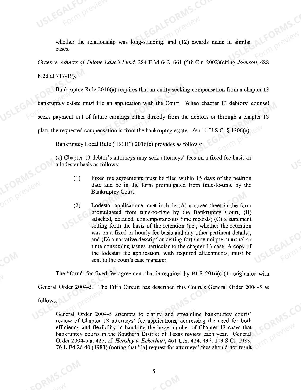 Preview Fee Applications for Debtors' Attorney