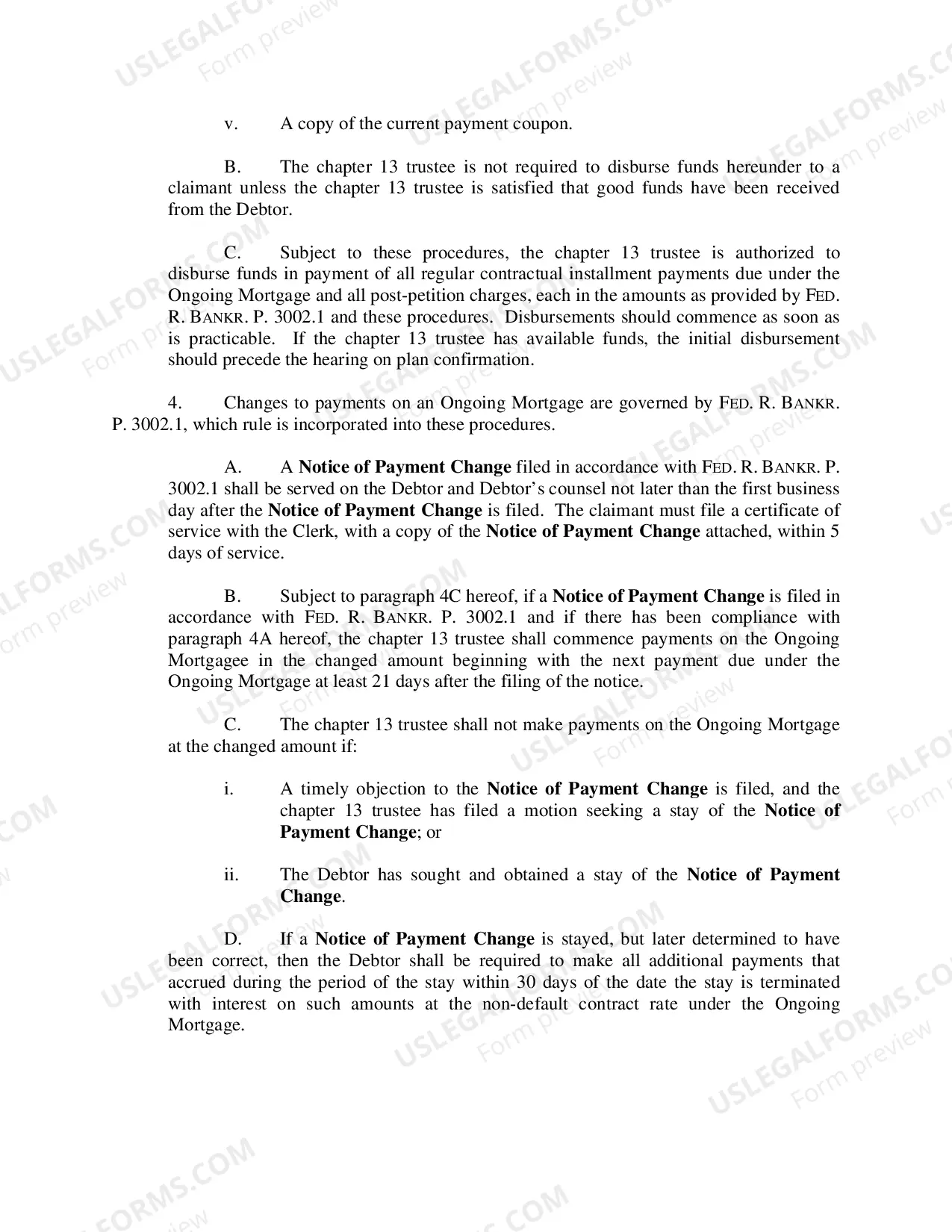 Preview Chapter 13 Trustee Procedures for Payment of Home Mortgages