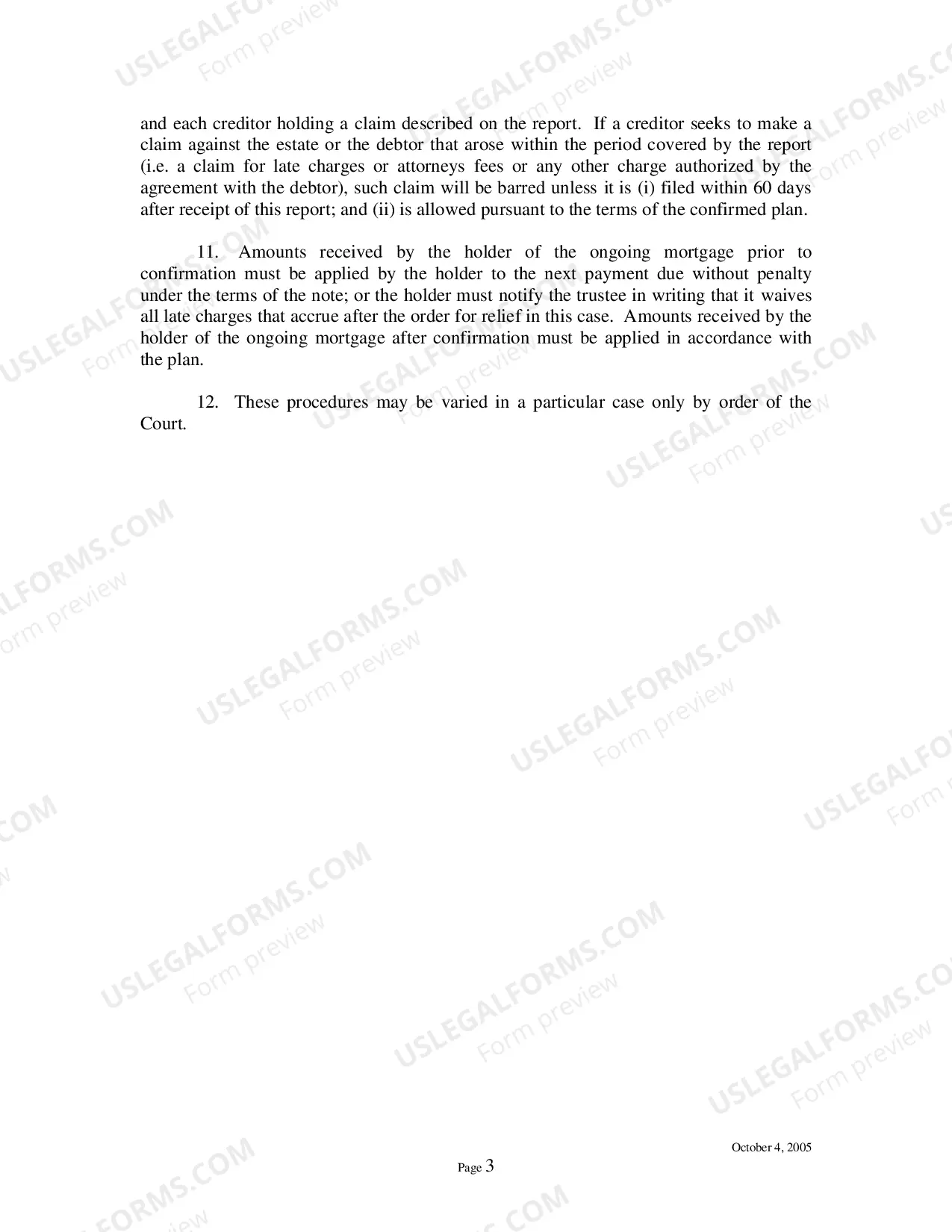 Preview Chapter 13 Trustee Procedures for Payment of Home Mortgages
