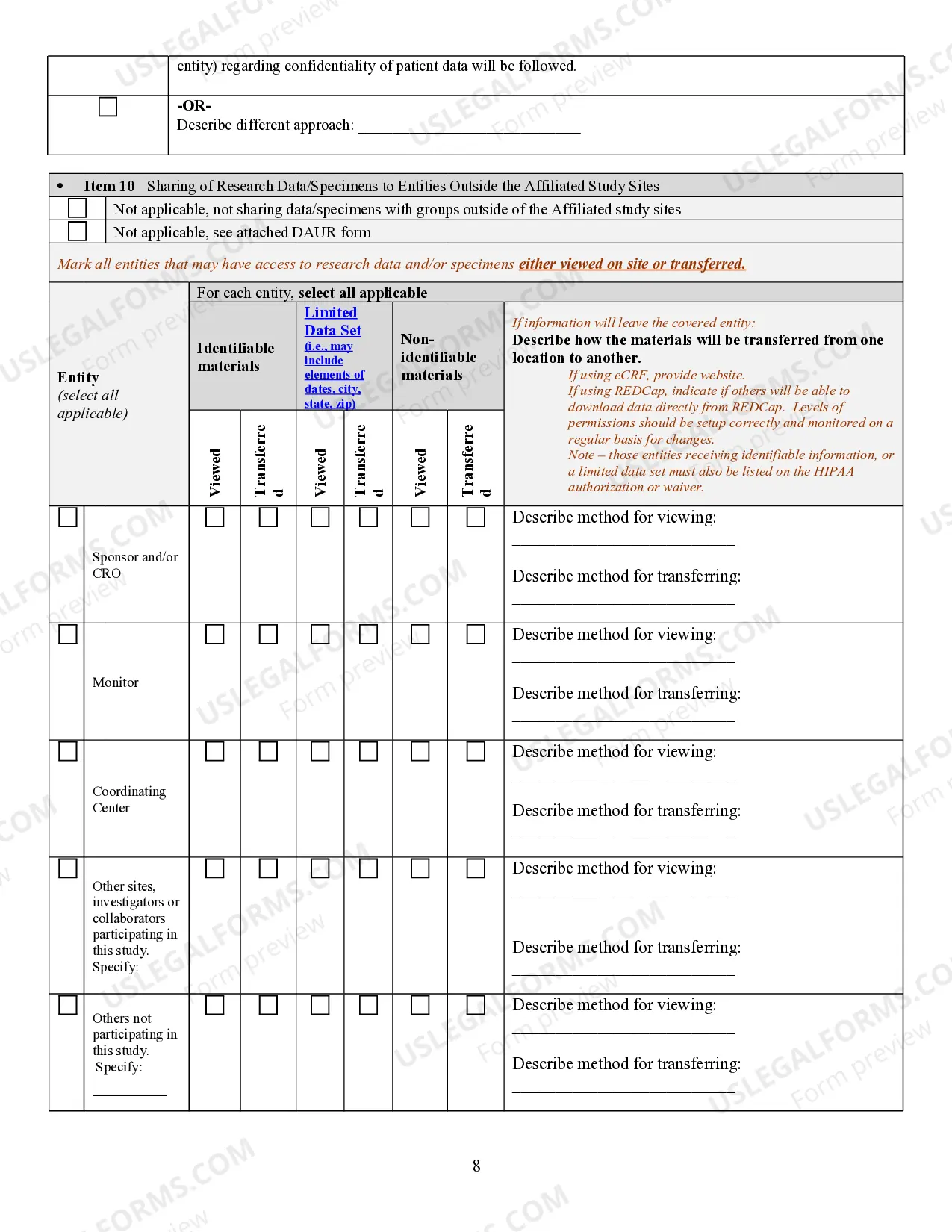 Preview Institutional Research Application - Texas