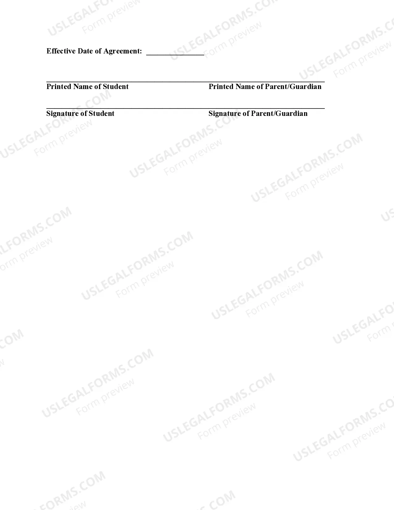 Preview Special Use Publicity Release School or School District