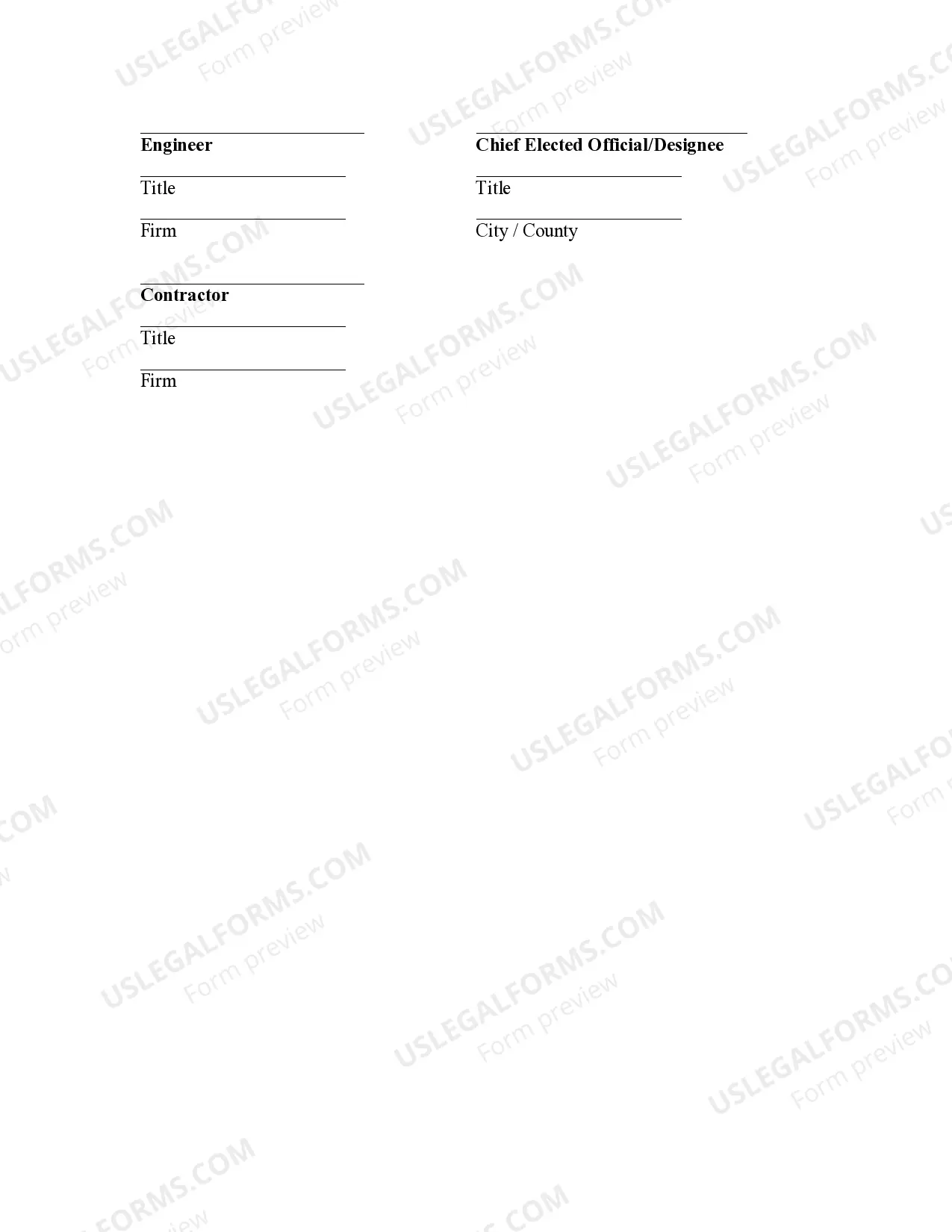 Preview Certificate of Construction Completion