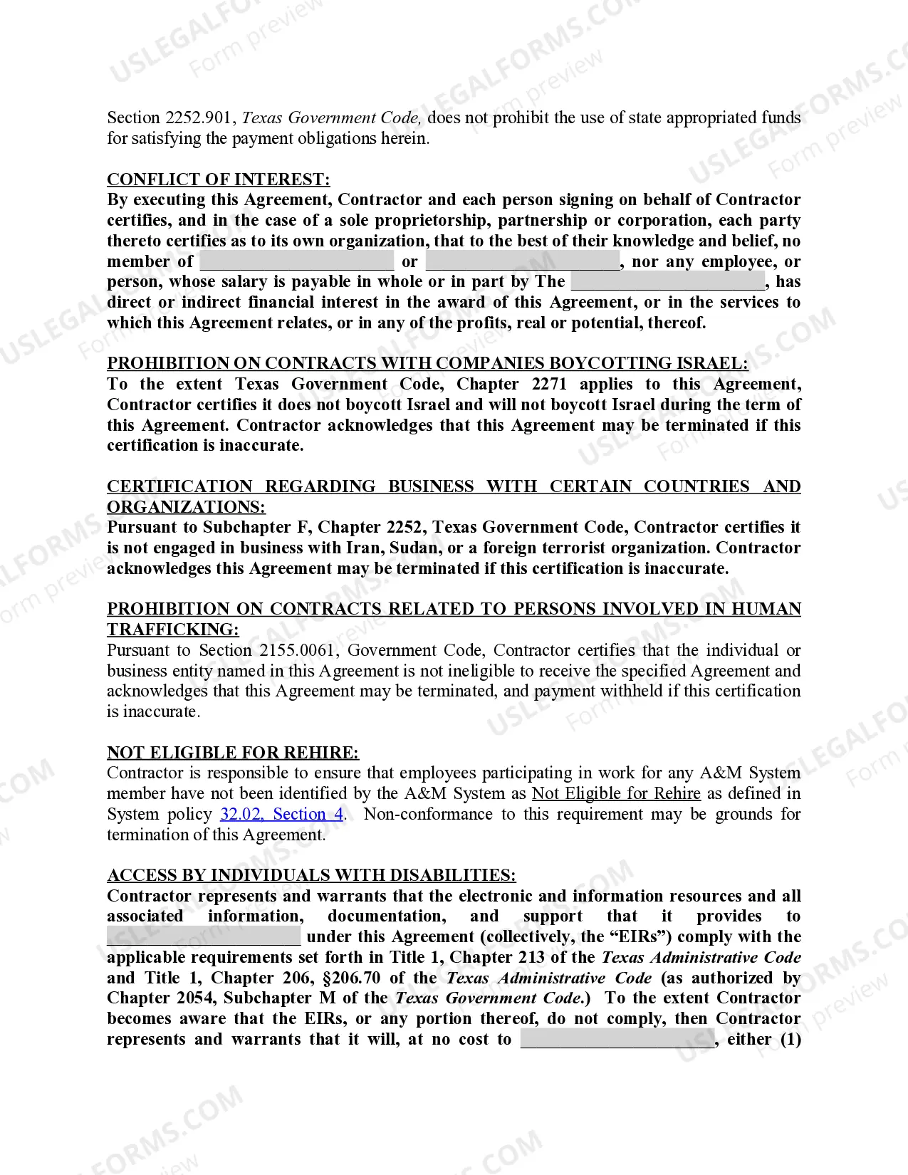 Preview Addendum to Agreement