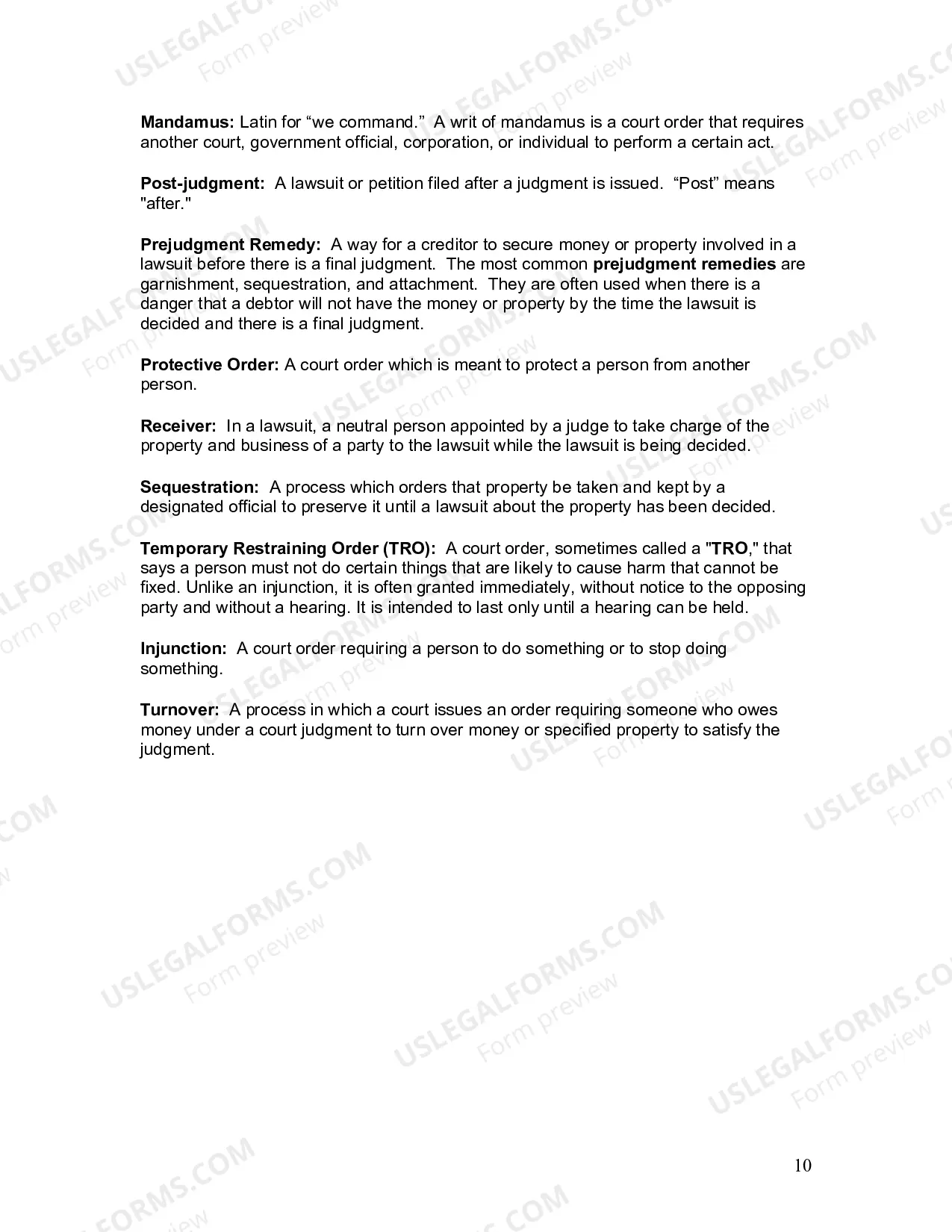 Preview Supplemental Instructions for Self-Represented Litigants