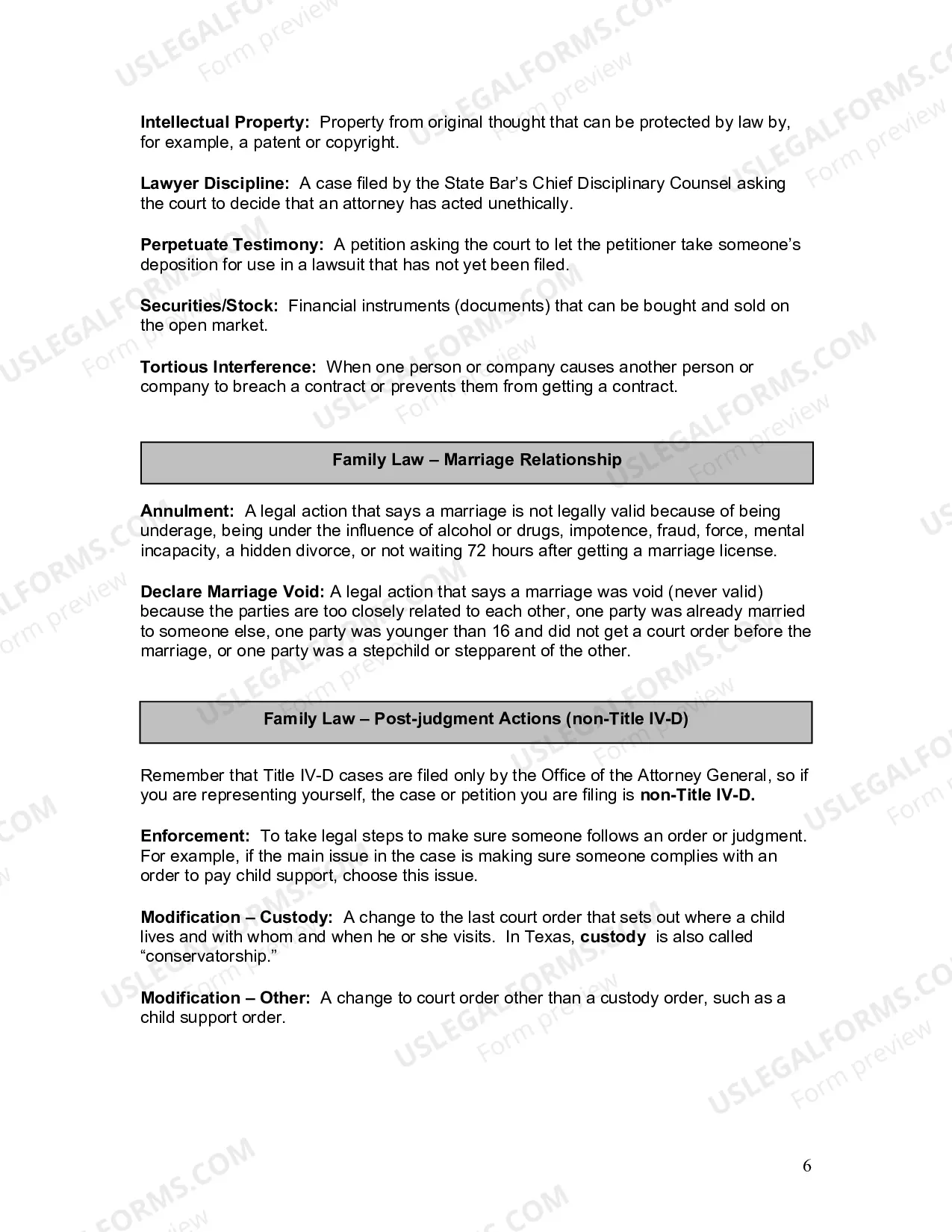 Preview Supplemental Instructions for Self-Represented Litigants