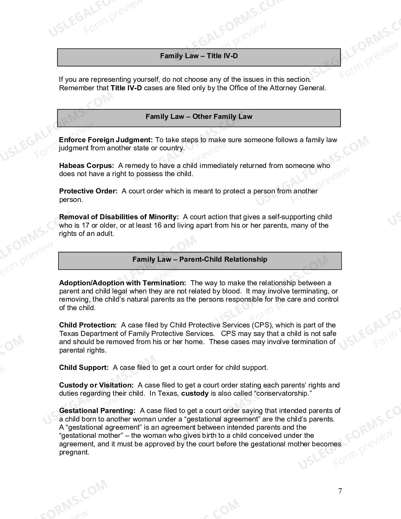 Preview Supplemental Instructions for Self-Represented Litigants
