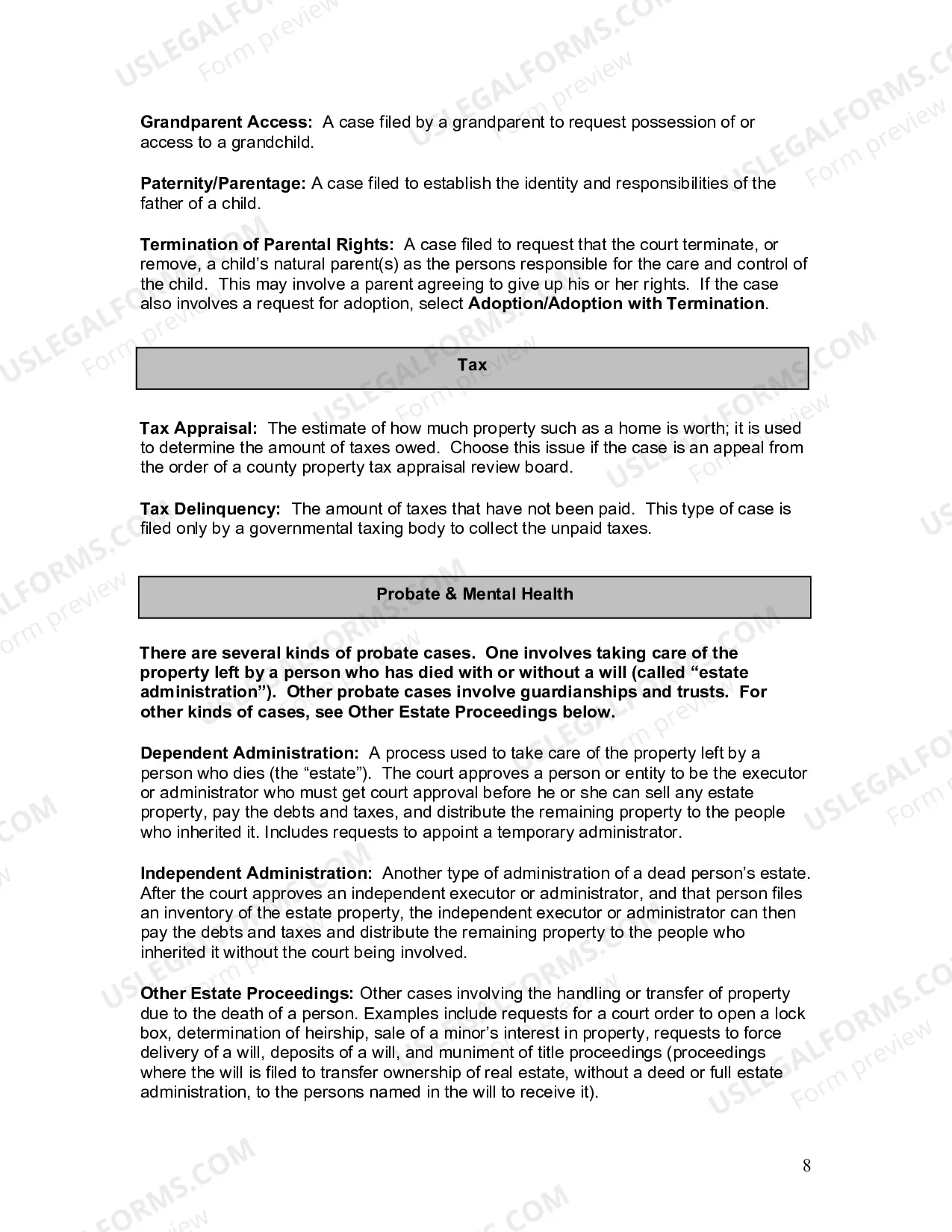 Preview Supplemental Instructions for Self-Represented Litigants