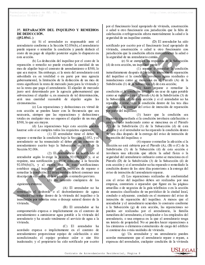 Preview Arrendamiento residencial o contrato de alquiler de mes a mes