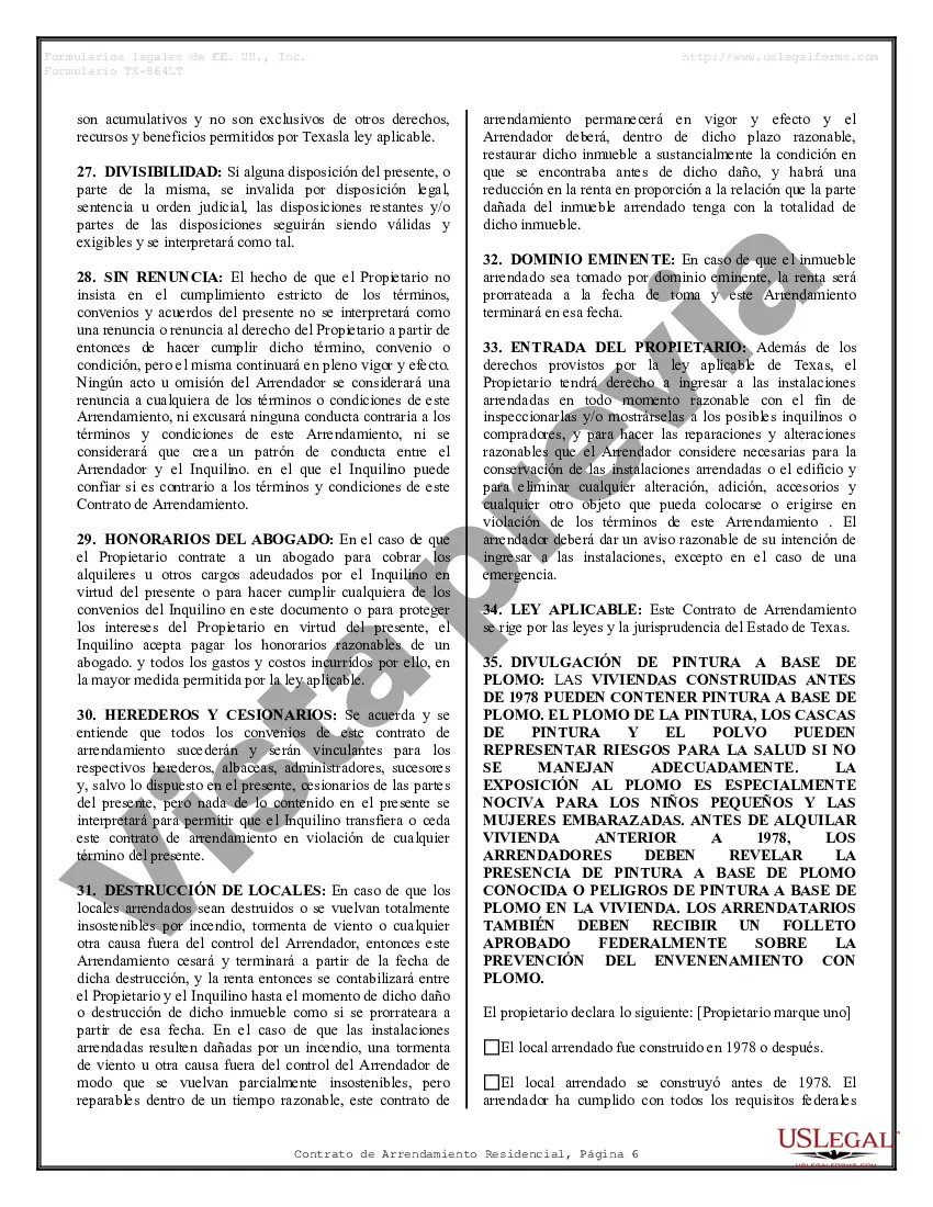 Preview Contrato de arrendamiento de alquiler residencial