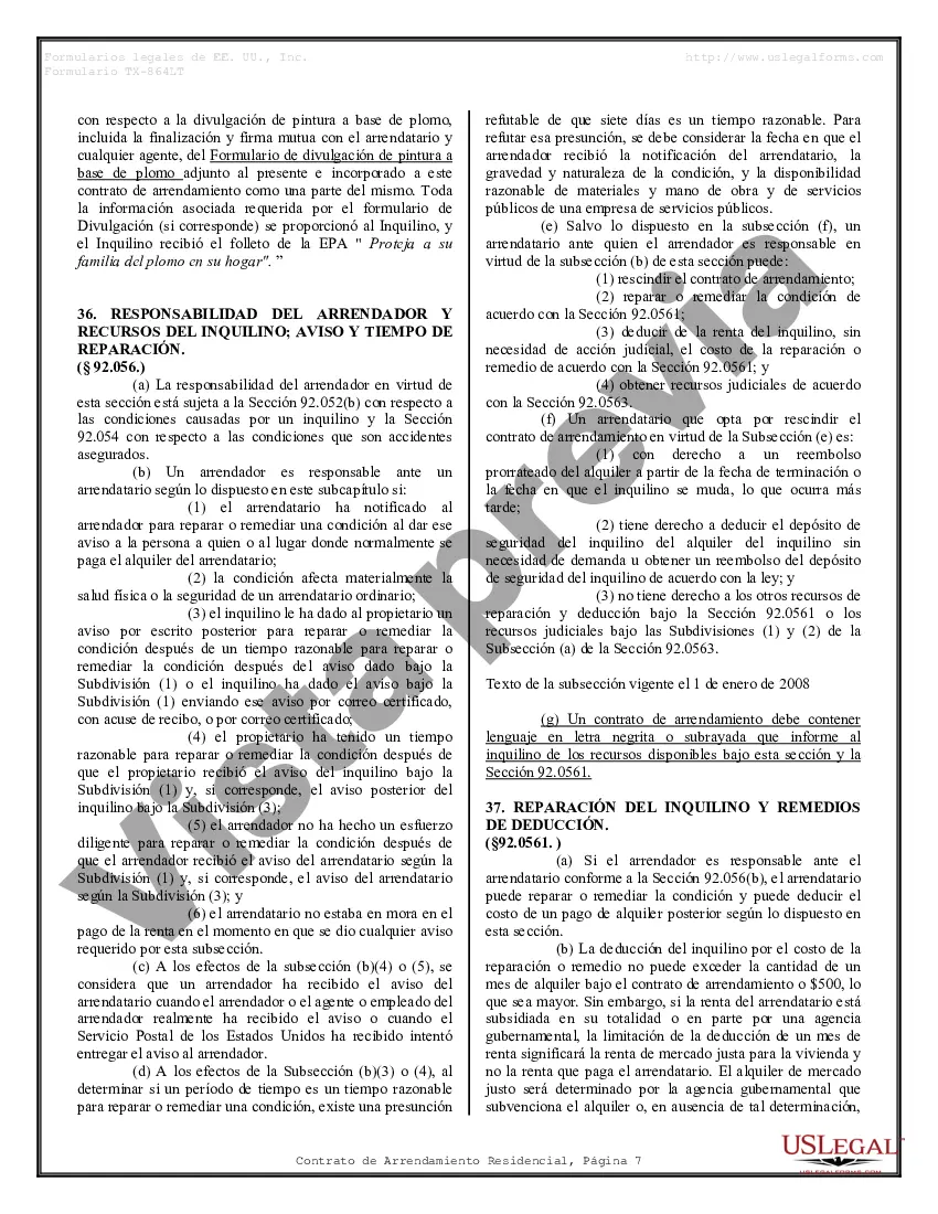 Preview Contrato de arrendamiento de alquiler residencial