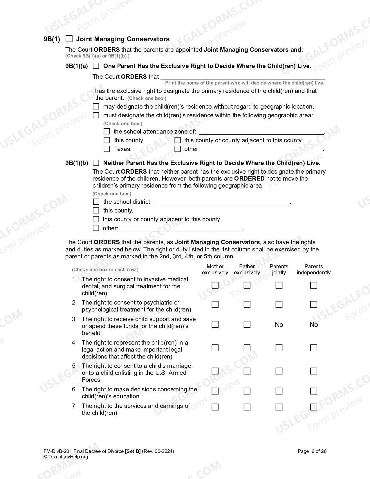 Preview Final Decree of Divorce - with children