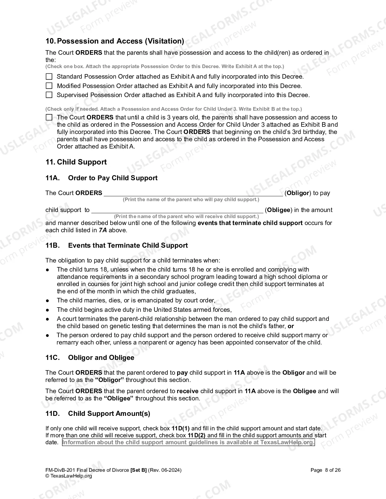 Preview Final Decree of Divorce - with children