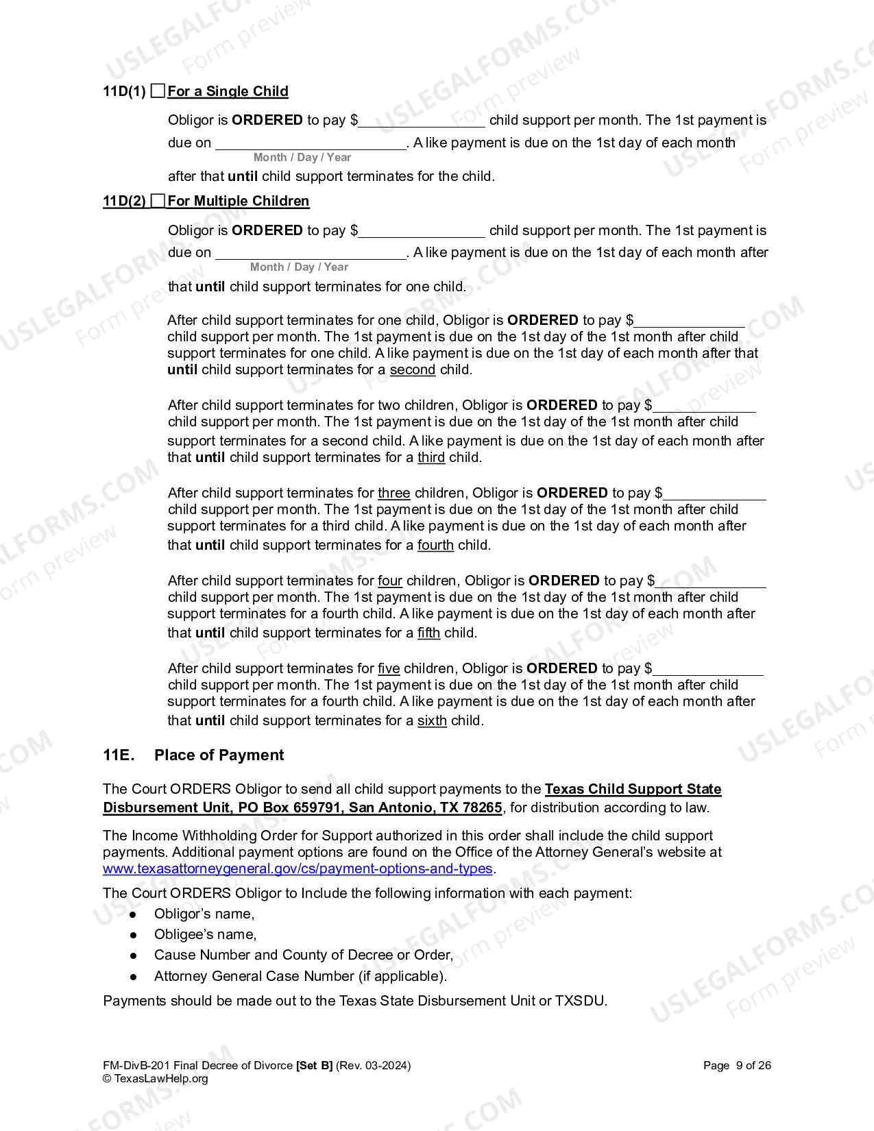 Preview Final Decree of Divorce - with children