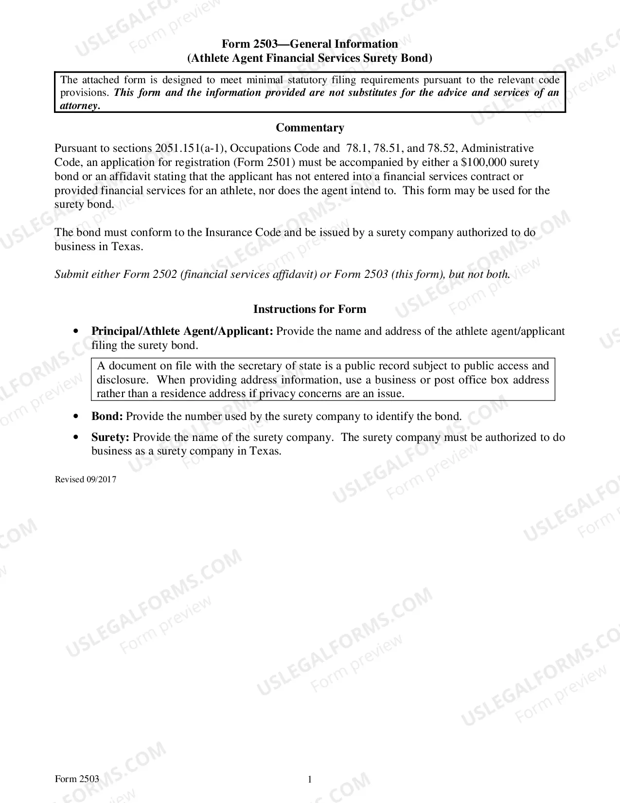Preview Application For Registration As An Athlete Agent