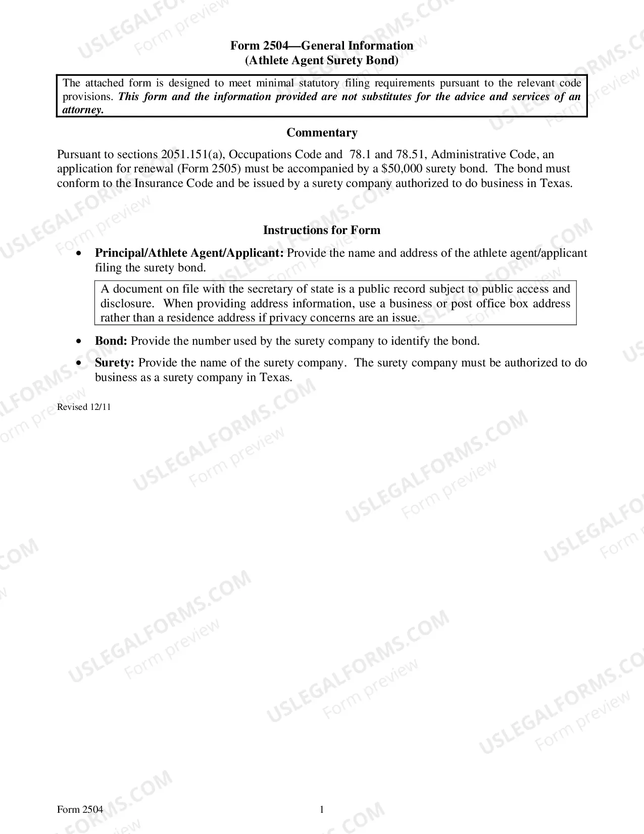 Preview Renewal Application For Registration As An Athlete Agent