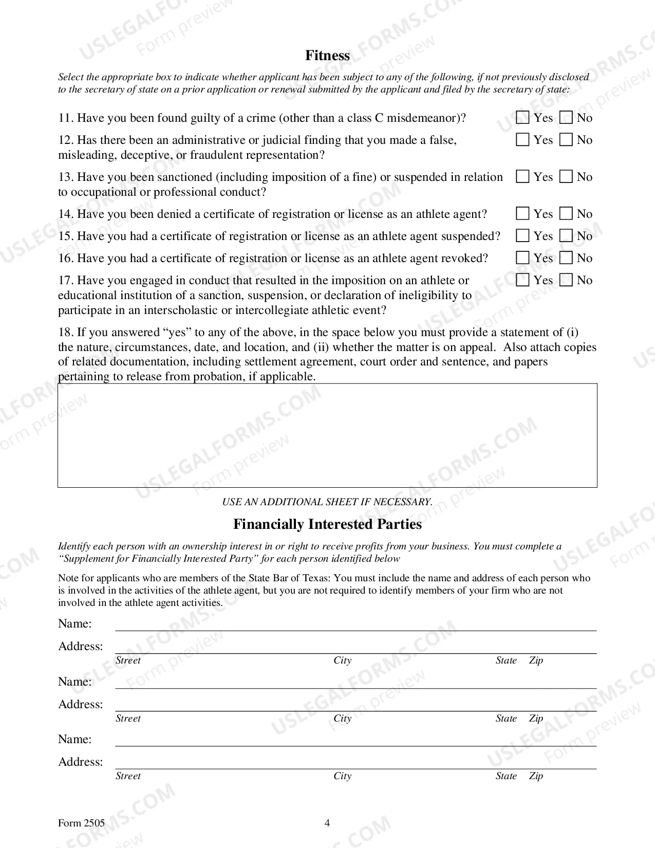 Preview Renewal Application For Registration As An Athlete Agent
