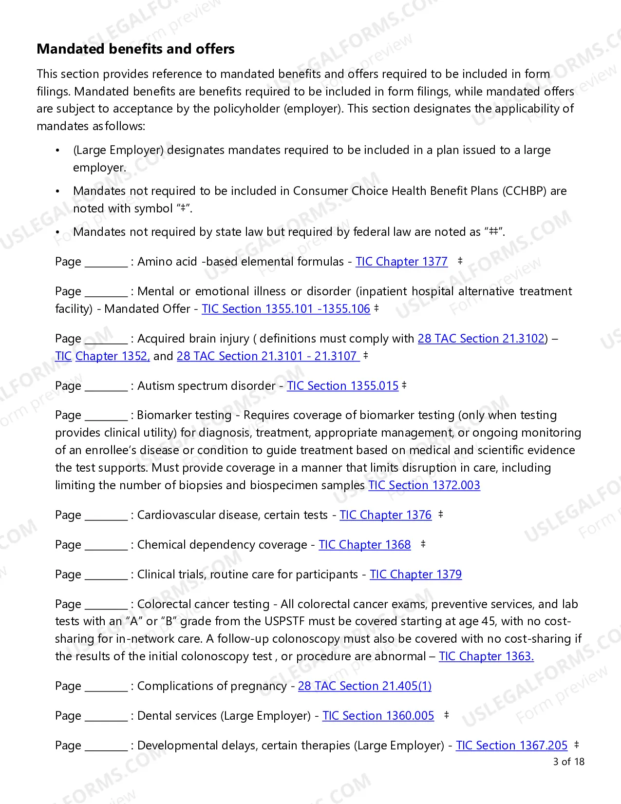 Preview Group Health Large and Small Employer Requirements Checklist