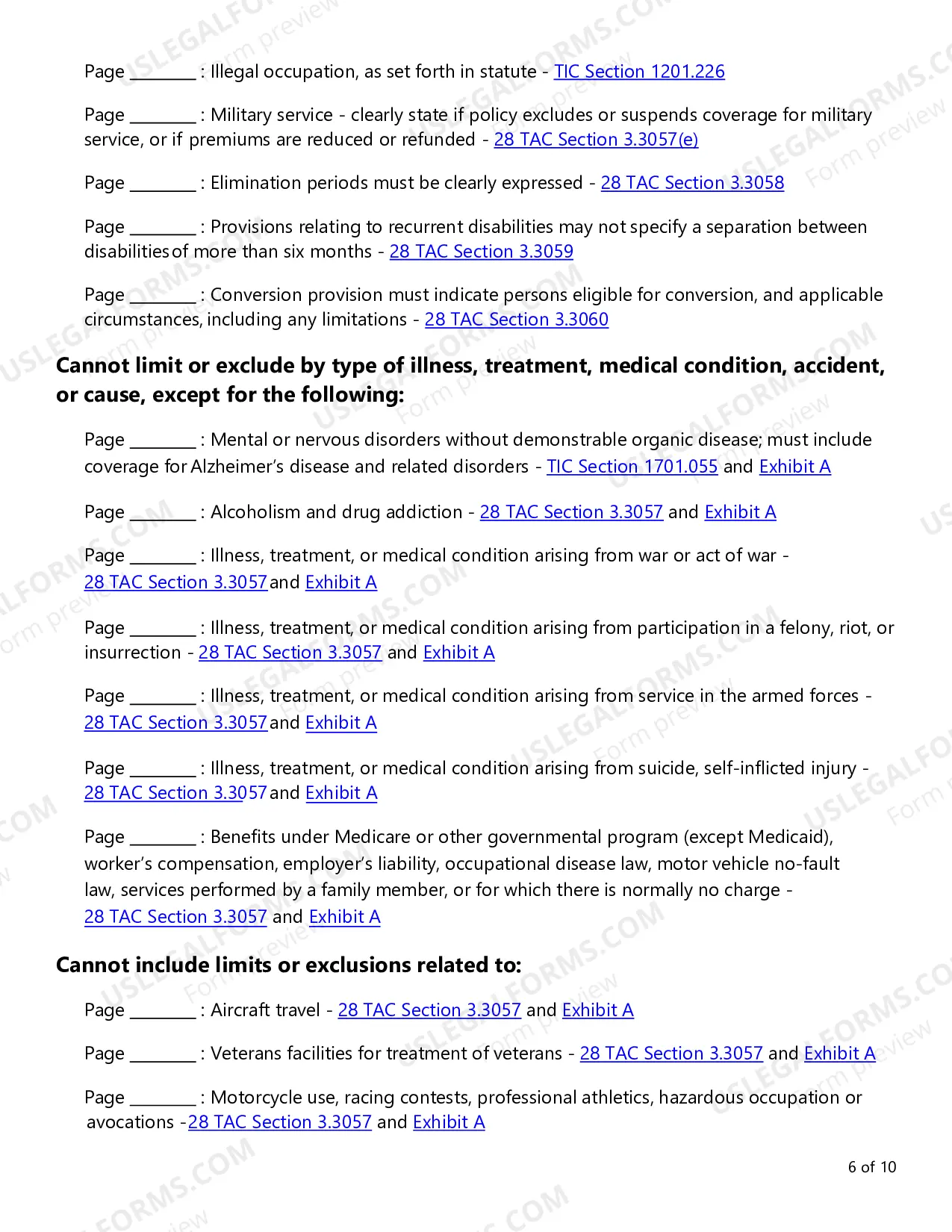 Preview Individual Short-Term Recovery Care Checklist