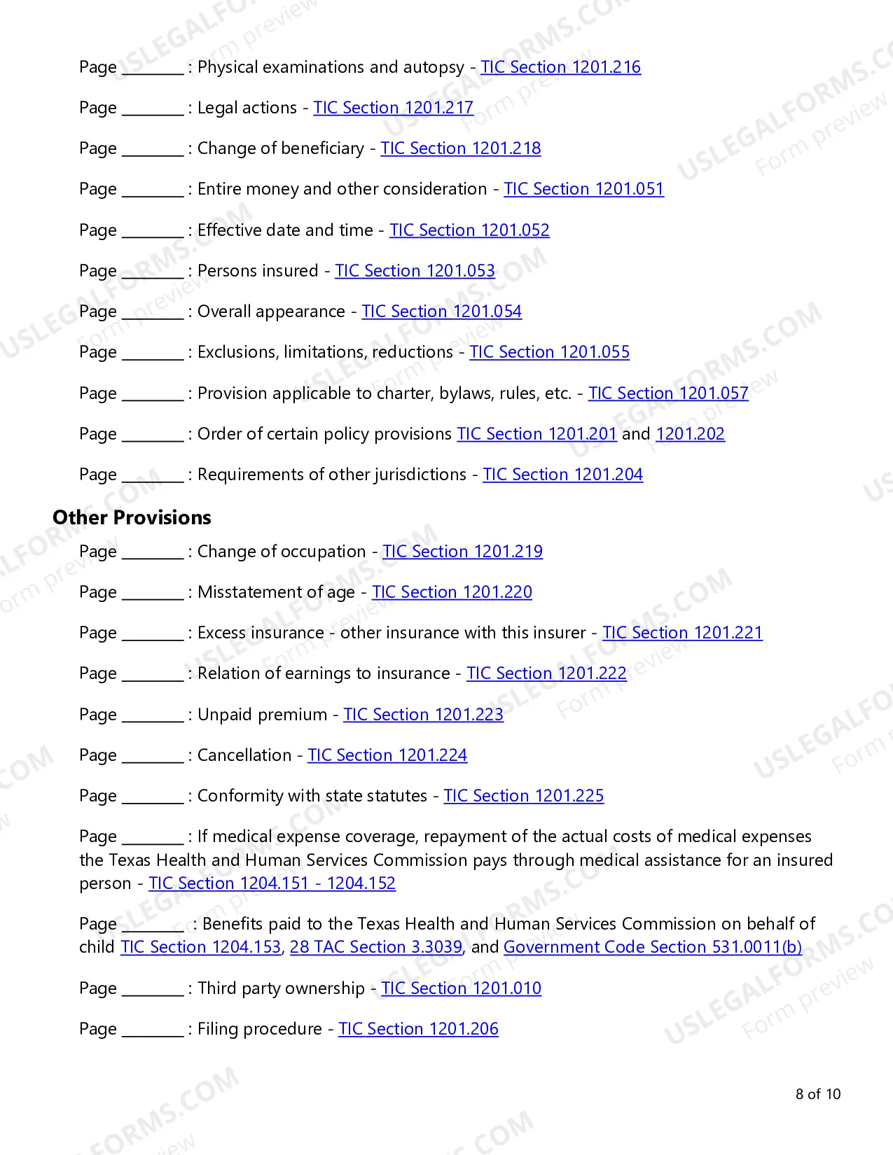 Preview Individual Short-Term Recovery Care Checklist