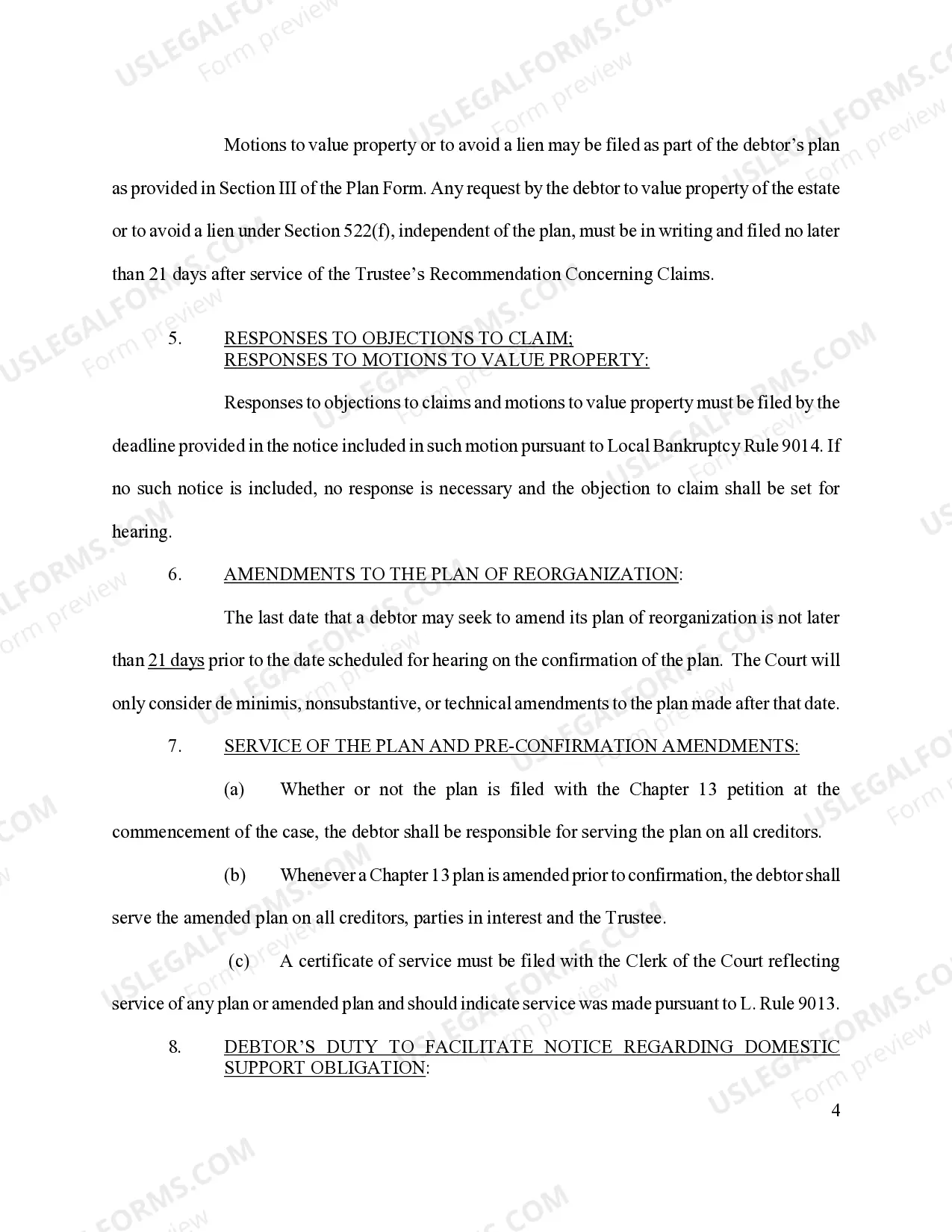 Preview Debtor(s) Chapter 13 Plan (Austin)