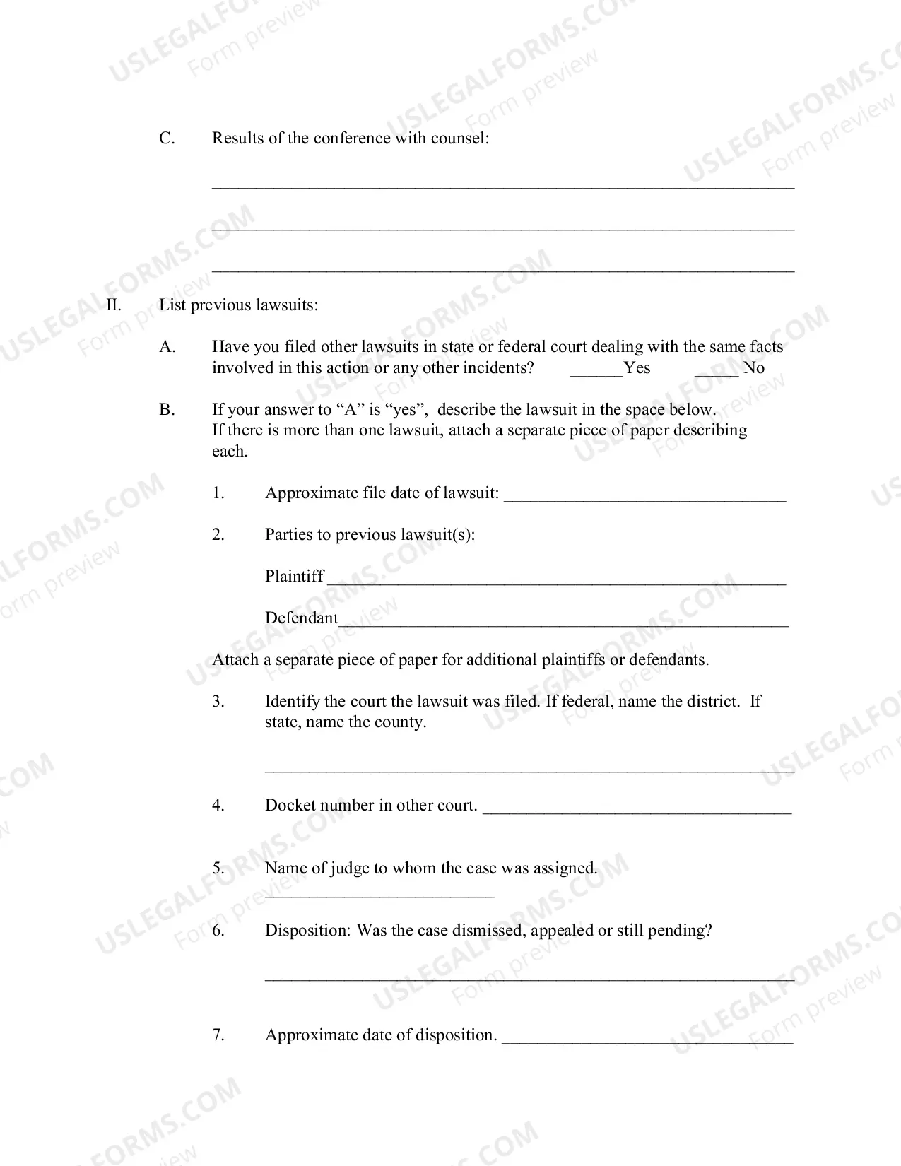 Preview Complaint