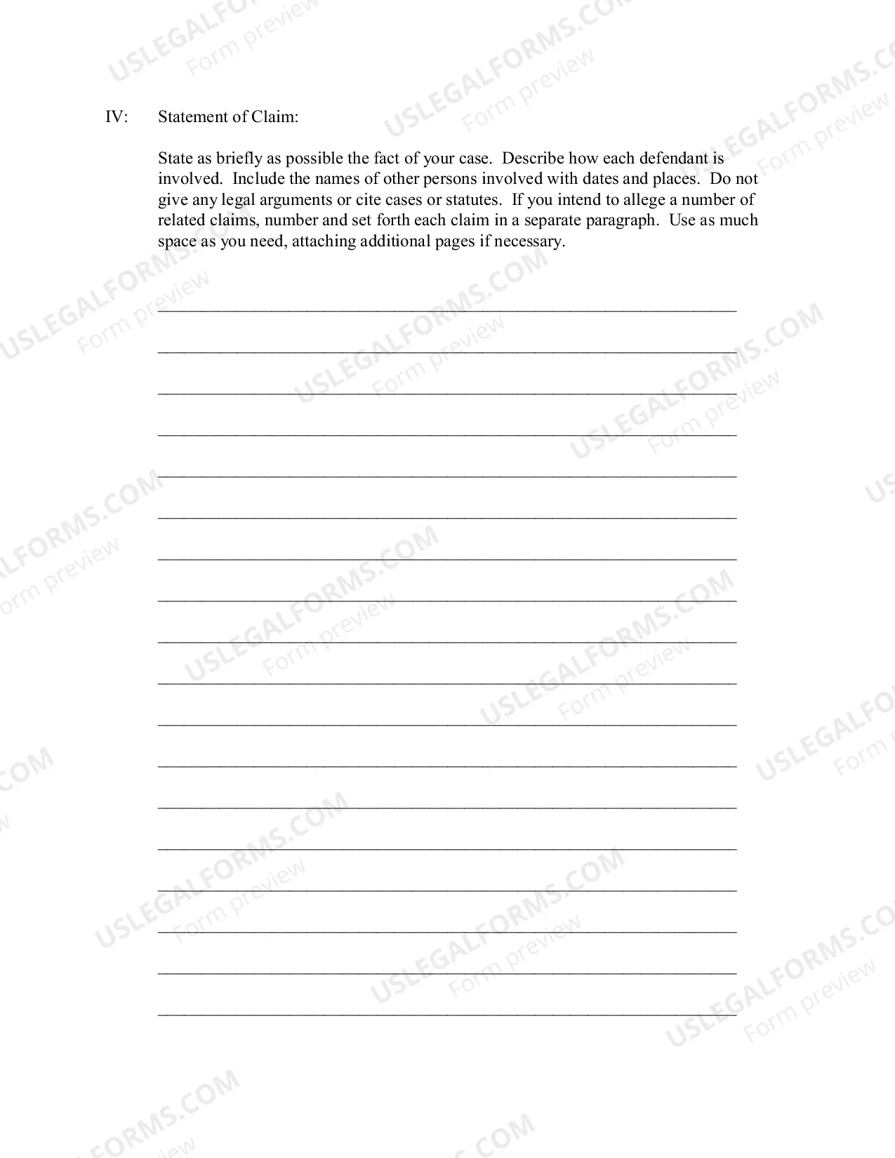 Preview Complaint