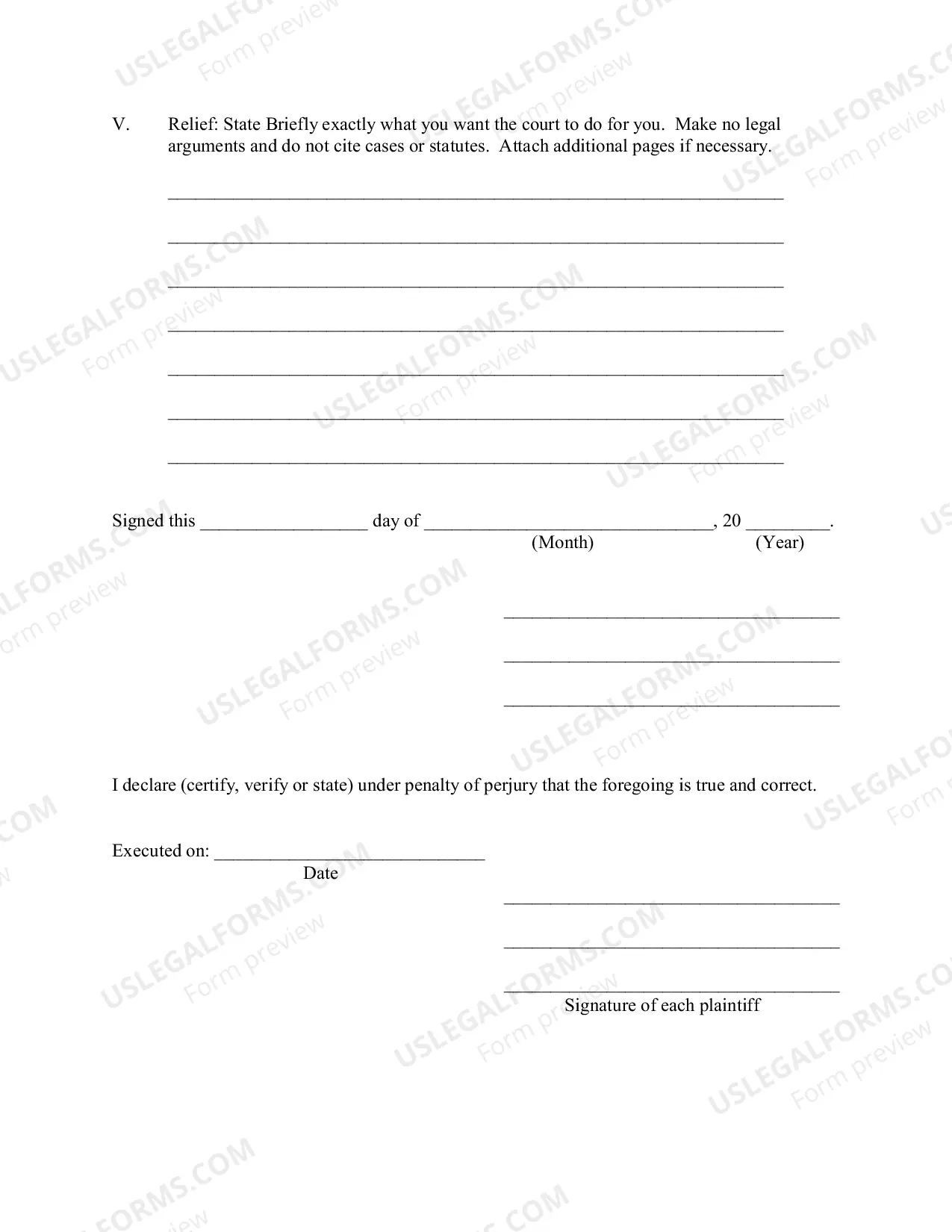 Preview Complaint